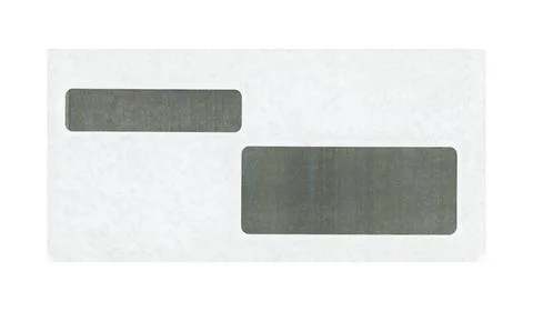 Mail letter envelope isolated over white paper letter envelope for mail po... Stock Photos