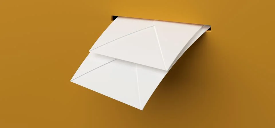 Mail Letters In Mail Box Stock Illustration