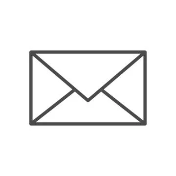 Mail Line Icon Stock Illustration
