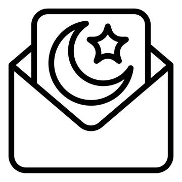 Mail line icon vector illustration isolated on white background Stock-Illustration