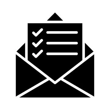 Mail List Vector Icon Design Illustration Stock Illustration