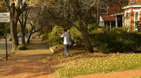 The mail man Stock Footage 48332193