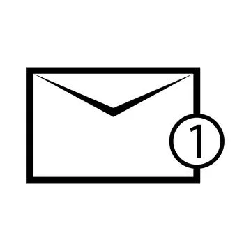 Mail, message, communication icon vector Illustrazione stock