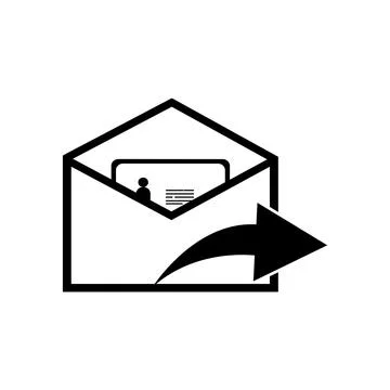 Mail, message, communication icon vector Illustrazione stock