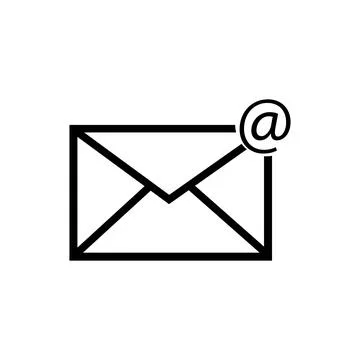 Mail, message, communication icon vector Illustrazione stock