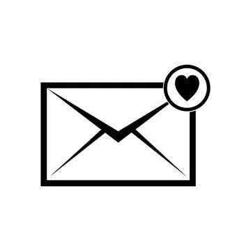 Mail, message, communication icon vector Illustrazione stock