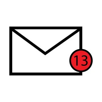 Mail, message, communication icon vector Illustrazione stock