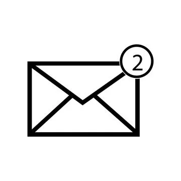 Mail, message, communication icon vector Illustrazione stock