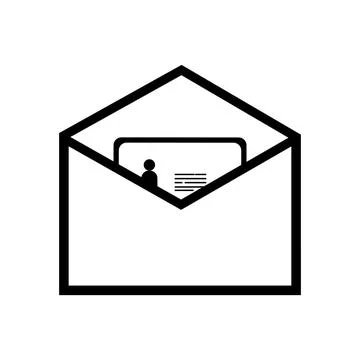 Mail, message, communication icon vector Illustrazione stock