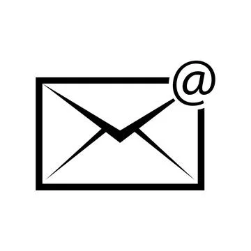 Mail, message, communication icon vector Illustrazione stock