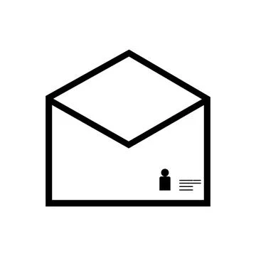 Mail, message, communication icon vector Illustrazione stock