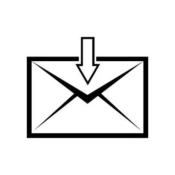 Mail, message, communication icon vector Illustrazione stock