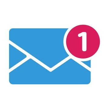 Mail notification icon vector for graphic design, logo, website, social media Stock Illustration