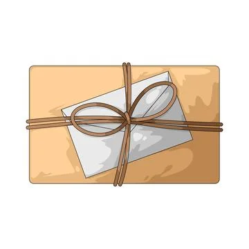 Mail package illustration 스톡 일러스트