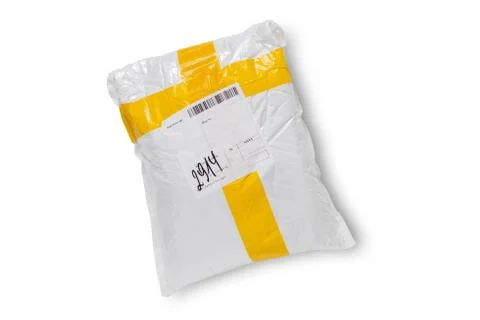 Mail package on white. Stock Photos