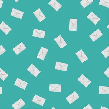 Mail pattern seamless blue. vector pattern seamless geometric repeat background Stock Illustration