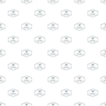 Mail pattern seamless Illustrazione stock