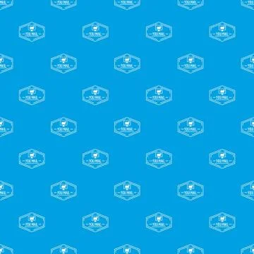 Mail pattern vector seamless blue Stockillustratie