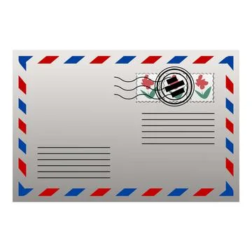 Mail post icon cartoon vector. Letter job Illustration
