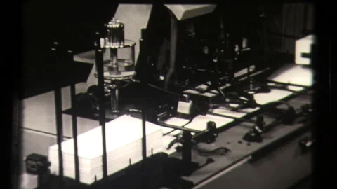 Mail Printing and Sorting USPS Postal Service, Post Office Mail Sorting Machine  Stock Footage 130172909