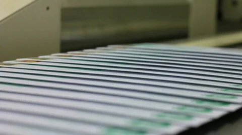 Mail processing operation Stock Footage