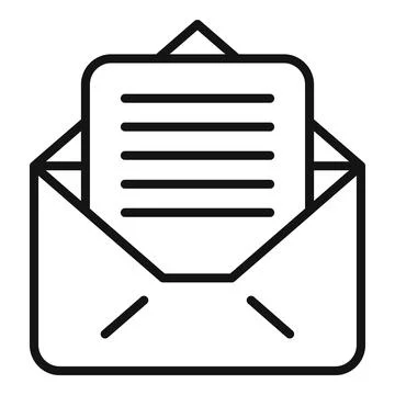 Mail record keeping icon outline vector. Screen plan イラスト素材