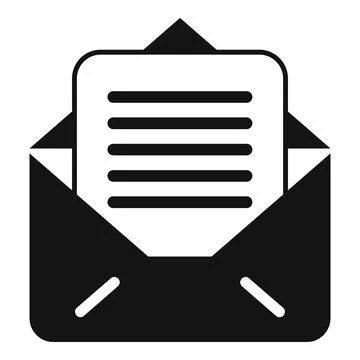 Mail record keeping icon simple vector. Screen plan Illustrazione stock