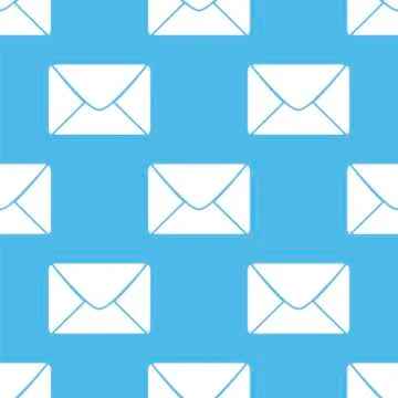 Mail seamless pattern Illustrazione stock