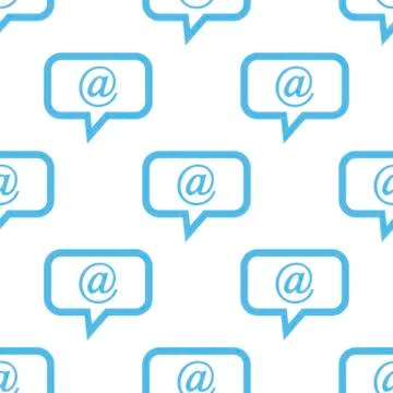 Mail seamless pattern Stock Illustration