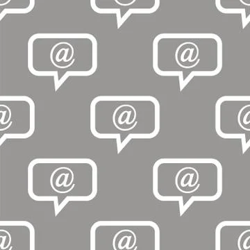 Mail seamless pattern Stock Illustration