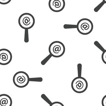 Mail search pattern Illustrazione stock