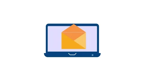 Mail security icon animated video Stock Footage 260587109