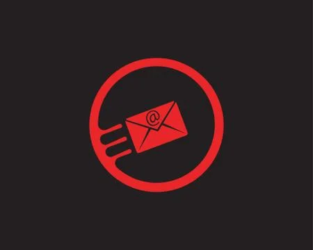 Mail send Logo Fast Cloud Design Template Stock Illustration