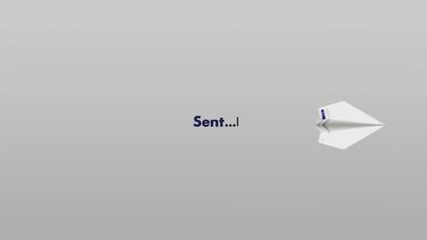 Mail Sending 3D Animation V09 Stock Illustration