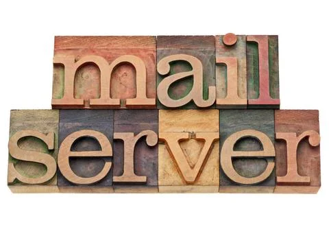  mail server words mail server - internet and computer concept - isolated ... Stock Photos