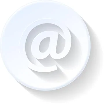 Mail sign flat icon Stock Illustration