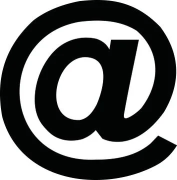 At mail sign icon Stock Illustration