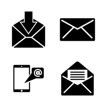 Mail. Simple Related Vector Icons Stock Illustration
