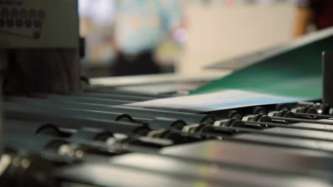 Mail sorting machine1 Stock Footage 128378240