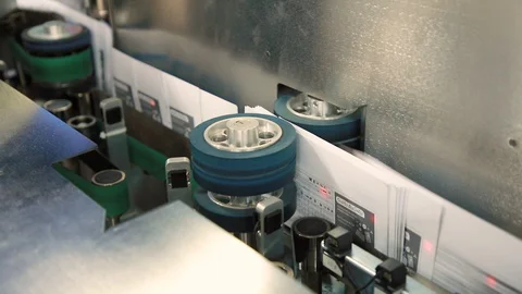 Mail sorting machine7 Stock Footage 128378196