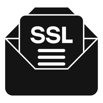 Mail SSL certificate icon simple vector. Web data Ilustración de archivo