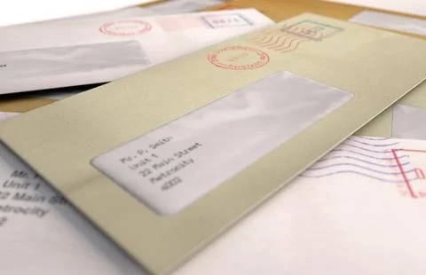 Mail Stack イラスト素材