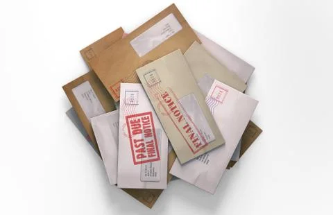 Mail Stack イラスト素材