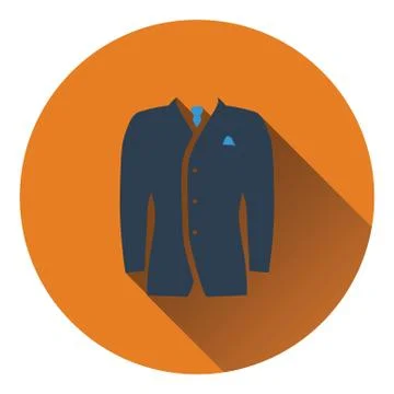 Mail suit icon Stock Illustration