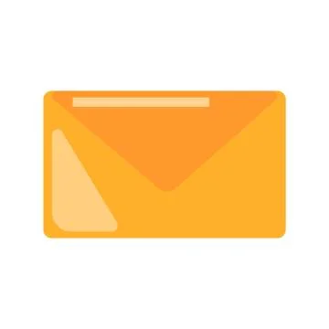 Mail symbol. Email icon. Flat vector graphic illustration isolated Stock Illustration