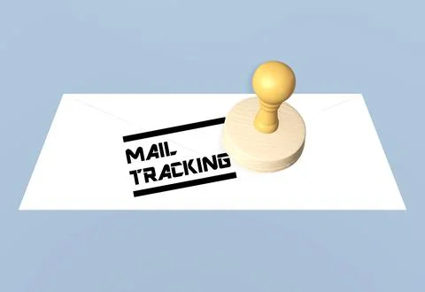 MAIL TRACKING concept Illustrazione stock