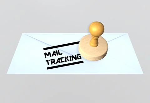 MAIL TRACKING concept Illustrazione stock