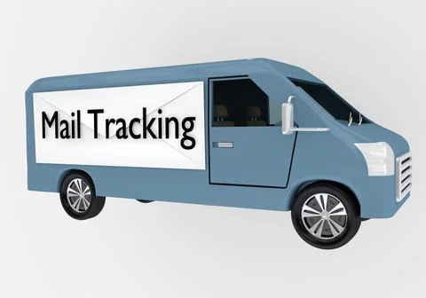Mail Tracking concept Illustrazione stock