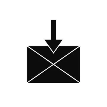 Mail vector icon. E-mail icon, Envelope illustration, message Stock Illustration