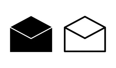 Mail vector icon. E-mail icon. Envelope illustration. message Stock Illustration